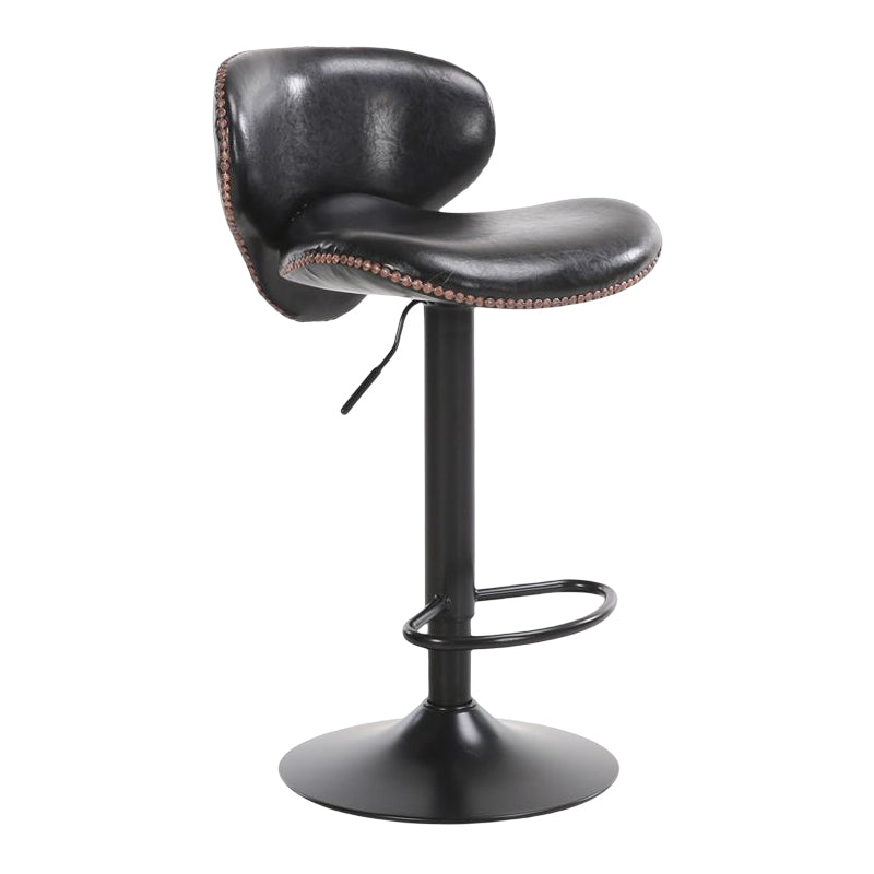 Modern Liftable Bar-stool PU Leather Counter Bar Stool with Metal Legs for Bristol Black 1 Piece Bar Stool(31"H) Clearhalo 'Bar Furniture' 'Bar Stools' 'bar_stools' 'furn' 'furn_bar_stools' 'Furniture' 'furniture_bar_stools' 'Kitchen & Dining Furniture' 4839273