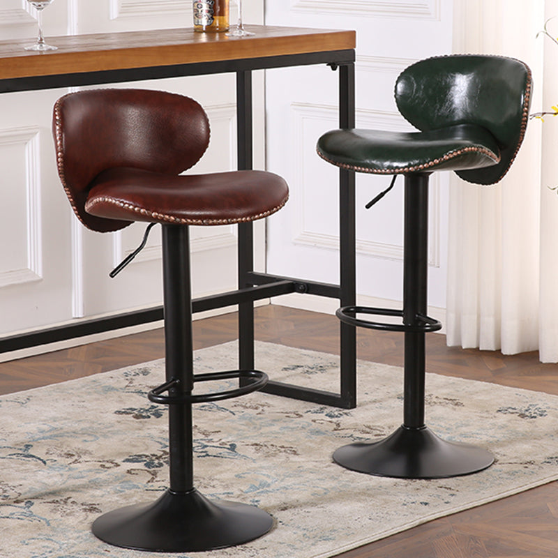 Modern Liftable Bar-stool PU Leather Counter Bar Stool with Metal Legs for Bristol Clearhalo 'Bar Furniture' 'Bar Stools' 'bar_stools' 'furn' 'furn_bar_stools' 'Furniture' 'furniture_bar_stools' 'Kitchen & Dining Furniture' 4839274