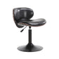 Modern Liftable Bar-stool PU Leather Counter Bar Stool with Metal Legs for Bristol Black 1 Piece Short Stool(22"H) Clearhalo 'Bar Furniture' 'Bar Stools' 'bar_stools' 'furn' 'furn_bar_stools' 'Furniture' 'furniture_bar_stools' 'Kitchen & Dining Furniture' 4839283