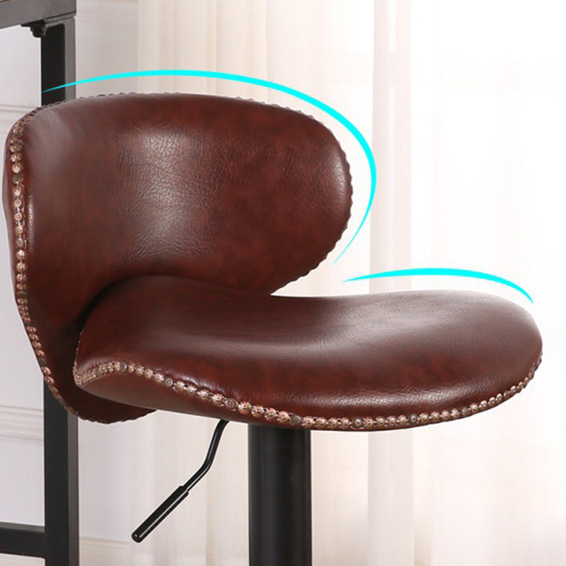 Modern Liftable Bar-stool PU Leather Counter Bar Stool with Metal Legs for Bristol Clearhalo 'Bar Furniture' 'Bar Stools' 'bar_stools' 'furn' 'furn_bar_stools' 'Furniture' 'furniture_bar_stools' 'Kitchen & Dining Furniture' 4839284