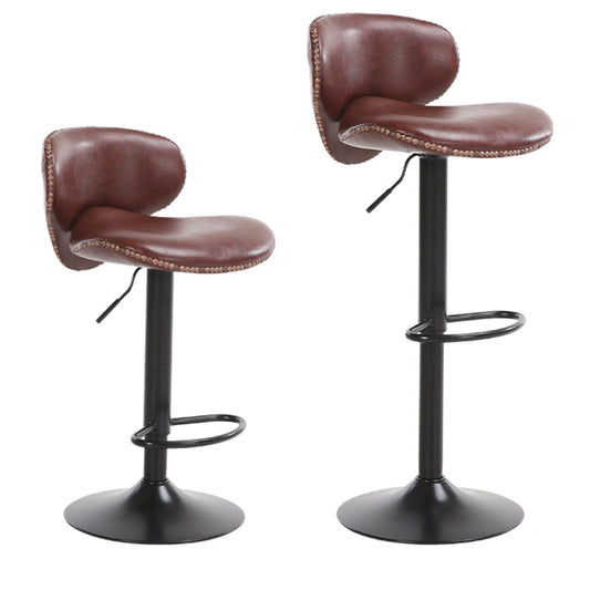 Modern Liftable Bar-stool PU Leather Counter Bar Stool with Metal Legs for Bristol Clearhalo 'Bar Furniture' 'Bar Stools' 'bar_stools' 'furn' 'furn_bar_stools' 'Furniture' 'furniture_bar_stools' 'Kitchen & Dining Furniture' 4839292