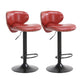 Modern Liftable Bar-stool PU Leather Counter Bar Stool with Metal Legs for Bristol Red 2 Piece Set Bar Stool(31"H) Clearhalo 'Bar Furniture' 'Bar Stools' 'bar_stools' 'furn' 'furn_bar_stools' 'Furniture' 'furniture_bar_stools' 'Kitchen & Dining Furniture' 4839297