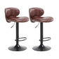 Modern Liftable Bar-stool PU Leather Counter Bar Stool with Metal Legs for Bristol Brown 2 Piece Set Bar Stool(31"H) Clearhalo 'Bar Furniture' 'Bar Stools' 'bar_stools' 'furn' 'furn_bar_stools' 'Furniture' 'furniture_bar_stools' 'Kitchen & Dining Furniture' 4839298