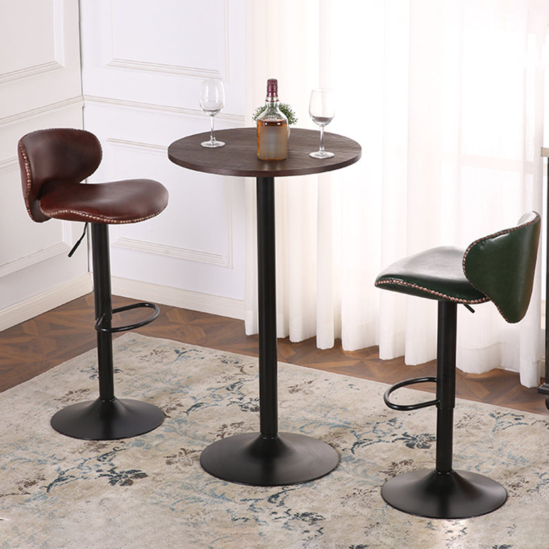 Modern Liftable Bar-stool PU Leather Counter Bar Stool with Metal Legs for Bristol Clearhalo 'Bar Furniture' 'Bar Stools' 'bar_stools' 'furn' 'furn_bar_stools' 'Furniture' 'furniture_bar_stools' 'Kitchen & Dining Furniture' 4839301