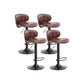 Modern Liftable Bar-stool PU Leather Counter Bar Stool with Metal Legs for Bristol Brown 4 Piece Set Bar Stool(31"H) Clearhalo 'Bar Furniture' 'Bar Stools' 'bar_stools' 'furn' 'furn_bar_stools' 'Furniture' 'furniture_bar_stools' 'Kitchen & Dining Furniture' 4839310