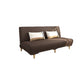 Modern Cotton Blend Armless Sofa Tight Back Couch with Pillow Included 47"L x 28"W x 31"H Brown Clearhalo 'furn' 'furn_sofas' 'Furniture' 'furniture_sofas' 'kitchen' 'kitchen_sofas' 'Living Room Furniture' 'Sofa' 'sofas' 4839329