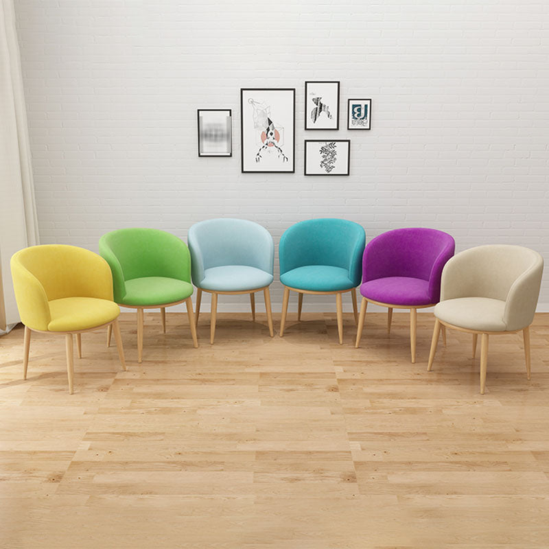 Modern Style Natural Iron Arm Chair Upholstered Side Chair for Dining Room Clearhalo 'Dining Chairs' 'Dining Tables & Seating' 'dining_chair' 'furn' 'furn_dining_chair' 'Furniture' 'furniture_dining_chair' 'Kitchen & Dining Furniture' 4839570