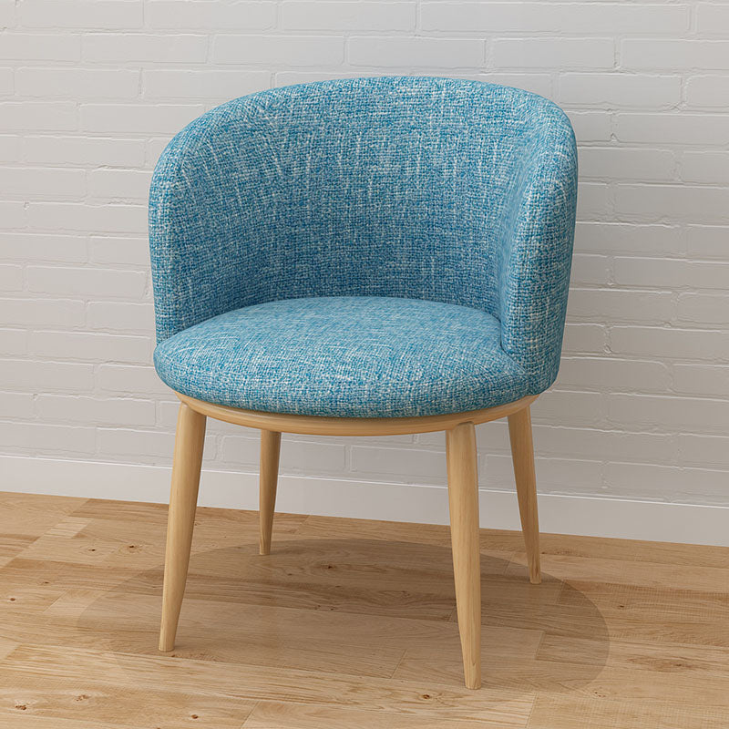 Modern Style Natural Iron Arm Chair Upholstered Side Chair for Dining Room Clearhalo 'Dining Chairs' 'Dining Tables & Seating' 'dining_chair' 'furn' 'furn_dining_chair' 'Furniture' 'furniture_dining_chair' 'Kitchen & Dining Furniture' 4839575