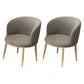 Modern Style Natural Iron Arm Chair Upholstered Side Chair for Dining Room Grey 2 Piece Set Clearhalo 'Dining Chairs' 'Dining Tables & Seating' 'dining_chair' 'furn' 'furn_dining_chair' 'Furniture' 'furniture_dining_chair' 'Kitchen & Dining Furniture' 4839578