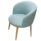 Modern Style Natural Iron Arm Chair Upholstered Side Chair for Dining Room Light Blue 1 Piece Clearhalo 'Dining Chairs' 'Dining Tables & Seating' 'dining_chair' 'furn' 'furn_dining_chair' 'Furniture' 'furniture_dining_chair' 'Kitchen & Dining Furniture' 4839595