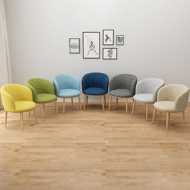 Modern Style Natural Iron Arm Chair Upholstered Side Chair for Dining Room Clearhalo 'Dining Chairs' 'Dining Tables & Seating' 'dining_chair' 'furn' 'furn_dining_chair' 'Furniture' 'furniture_dining_chair' 'Kitchen & Dining Furniture' 4839596