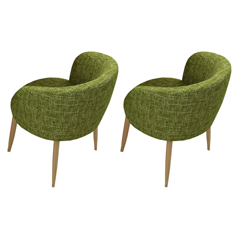 Modern Style Natural Iron Arm Chair Upholstered Side Chair for Dining Room Army Green 2 Piece Set Clearhalo 'Dining Chairs' 'Dining Tables & Seating' 'dining_chair' 'furn' 'furn_dining_chair' 'Furniture' 'furniture_dining_chair' 'Kitchen & Dining Furniture' 4839621