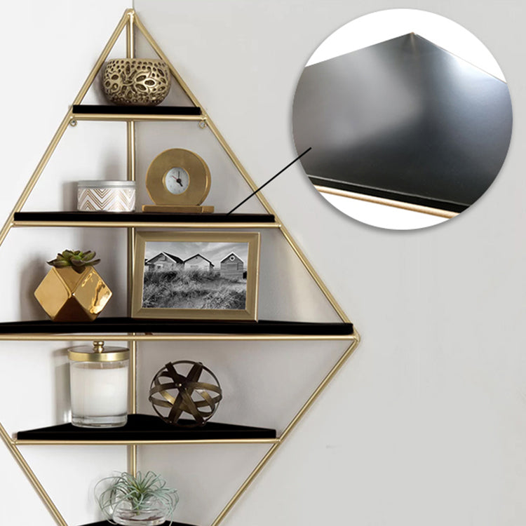 Iron Frame Wall Mounted Bookshelf Industrial Vertical Manufactured Wood Shelf Bookshelf Clearhalo 'Bookcases' 'furn' 'furn_bookcases' 'Furniture' 'furniture_bookcases' 'kitchen' 'kitchen_bookcases' 'Living Room Furniture' 'Office Furniture' 4844253