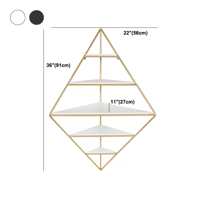 Iron Frame Wall Mounted Bookshelf Industrial Vertical Manufactured Wood Shelf Bookshelf Clearhalo 'Bookcases' 'furn' 'furn_bookcases' 'Furniture' 'furniture_bookcases' 'kitchen' 'kitchen_bookcases' 'Living Room Furniture' 'Office Furniture' 4844256