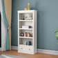 Scandinavian Style Bookcase with Drawers White Shelf Bookcase for Home and Office Clearhalo 'Bookcases' 'furn' 'furn_bookcases' 'Furniture' 'furniture_bookcases' 'kitchen' 'kitchen_bookcases' 'Living Room Furniture' 'Office Furniture' 4844275