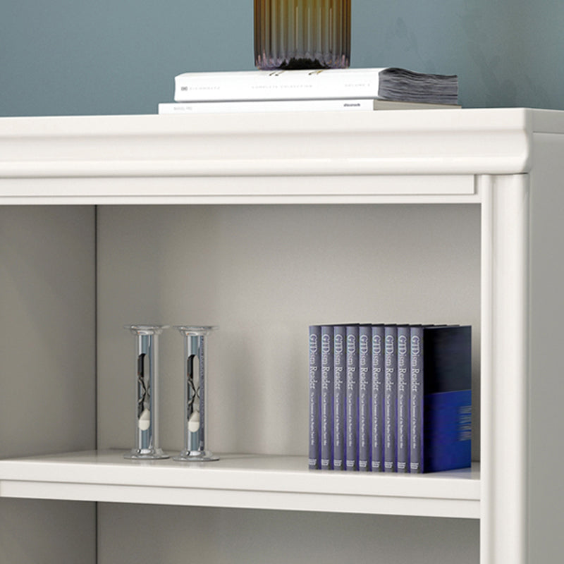 Scandinavian Style Bookcase with Drawers White Shelf Bookcase for Home and Office Clearhalo 'Bookcases' 'furn' 'furn_bookcases' 'Furniture' 'furniture_bookcases' 'kitchen' 'kitchen_bookcases' 'Living Room Furniture' 'Office Furniture' 4844280