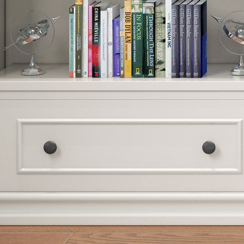 Scandinavian Style Bookcase with Drawers White Shelf Bookcase for Home and Office Clearhalo 'Bookcases' 'furn' 'furn_bookcases' 'Furniture' 'furniture_bookcases' 'kitchen' 'kitchen_bookcases' 'Living Room Furniture' 'Office Furniture' 4844281