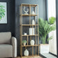 Open Back Bookcase Glam Style Bookshelf for Home Office and Study Room Clearhalo 'Bookcases' 'furn' 'furn_bookcases' 'Furniture' 'furniture_bookcases' 'kitchen' 'kitchen_bookcases' 'Living Room Furniture' 'Office Furniture' 4844295