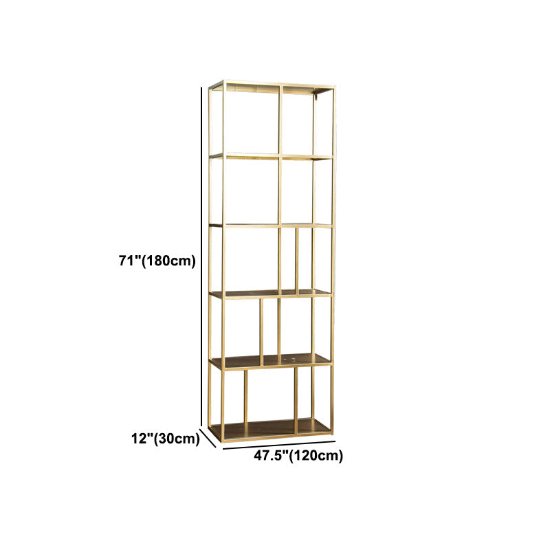 Open Back Bookcase Glam Style Bookshelf for Home Office and Study Room Clearhalo 'Bookcases' 'furn' 'furn_bookcases' 'Furniture' 'furniture_bookcases' 'kitchen' 'kitchen_bookcases' 'Living Room Furniture' 'Office Furniture' 4844302