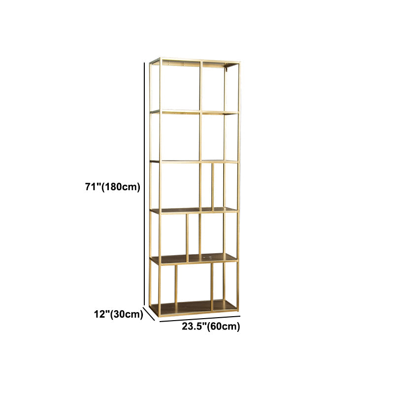 Open Back Bookcase Glam Style Bookshelf for Home Office and Study Room Clearhalo 'Bookcases' 'furn' 'furn_bookcases' 'Furniture' 'furniture_bookcases' 'kitchen' 'kitchen_bookcases' 'Living Room Furniture' 'Office Furniture' 4844305