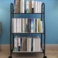 Industrial Style Steel Bookshelf Open Shelf Bookcase with Caster Wheels Clearhalo 'Bookcases' 'furn' 'furn_bookcases' 'Furniture' 'furniture_bookcases' 'kitchen' 'kitchen_bookcases' 'Living Room Furniture' 'Office Furniture' 4844330