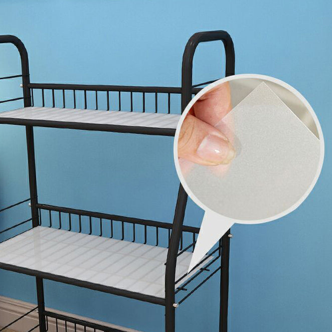 Industrial Style Steel Bookshelf Open Shelf Bookcase with Caster Wheels Clearhalo 'Bookcases' 'furn' 'furn_bookcases' 'Furniture' 'furniture_bookcases' 'kitchen' 'kitchen_bookcases' 'Living Room Furniture' 'Office Furniture' 4844337