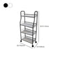 Industrial Style Steel Bookshelf Open Shelf Bookcase with Caster Wheels Clearhalo 'Bookcases' 'furn' 'furn_bookcases' 'Furniture' 'furniture_bookcases' 'kitchen' 'kitchen_bookcases' 'Living Room Furniture' 'Office Furniture' 4844345