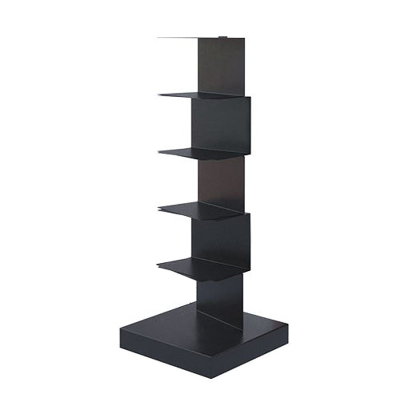 Invisible Bookshelf Open Back Contemporary Style Bookcase for Home and Office 13.8"L x 13.8"W x 36.2"H Black Clearhalo 'Bookcases' 'furn' 'furn_bookcases' 'Furniture' 'furniture_bookcases' 'kitchen' 'kitchen_bookcases' 'Living Room Furniture' 'Office Furniture' 4844347