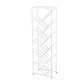 Invisible Bookshelf Open Back Contemporary Style Bookcase for Home and Office 15.7"L x 9.8"W x 52"H White Clearhalo 'Bookcases' 'furn' 'furn_bookcases' 'Furniture' 'furniture_bookcases' 'kitchen' 'kitchen_bookcases' 'Living Room Furniture' 'Office Furniture' 4844354