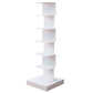Invisible Bookshelf Open Back Contemporary Style Bookcase for Home and Office 13.8"L x 13.8"W x 42.9"H White Clearhalo 'Bookcases' 'furn' 'furn_bookcases' 'Furniture' 'furniture_bookcases' 'kitchen' 'kitchen_bookcases' 'Living Room Furniture' 'Office Furniture' 4844358