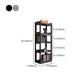Contemporary Vertical Etagere Bookshelf Gray and Black Rubber Wood Bookshelf Clearhalo 'Bookcases' 'furn' 'furn_bookcases' 'Furniture' 'furniture_bookcases' 'kitchen' 'kitchen_bookcases' 'Living Room Furniture' 'Office Furniture' 4844388