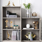 Glam Style Bookshelf Standard Closed Back Shelf Bookcase With Cabinet Clearhalo 'Bookcases' 'furn' 'furn_bookcases' 'Furniture' 'furniture_bookcases' 'kitchen' 'kitchen_bookcases' 'Living Room Furniture' 'Office Furniture' 4844401