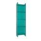 Acrylic Vertical Standard Bookshelf Glam Closed Back Bookshelf for Living Room 15.7"L x 9.8"W x 59.8"H Aqua Clearhalo 'Bookcases' 'furn' 'furn_bookcases' 'Furniture' 'furniture_bookcases' 'kitchen' 'kitchen_bookcases' 'Living Room Furniture' 'Office Furniture' 4844427