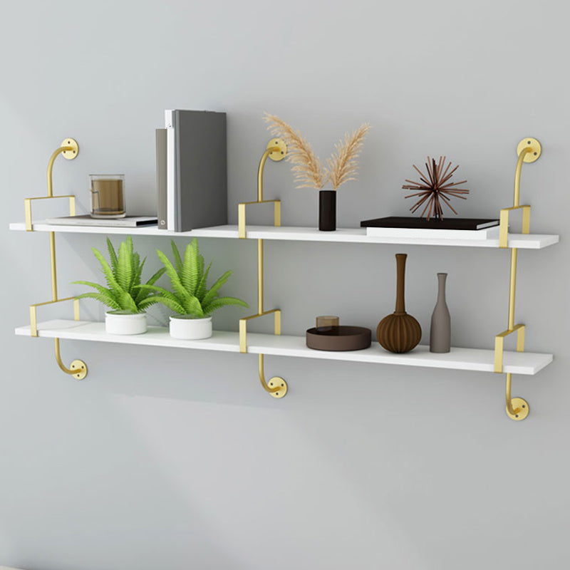 7.87"W Bookshelf Glam Style Wall Mounted Bookcase for Home Office Study Room Clearhalo 'Bookcases' 'Furniture' 'furniture_bookcases' 'kitchen' 'kitchen_bookcases' 'Living Room Furniture' 'Office Furniture' 4844438