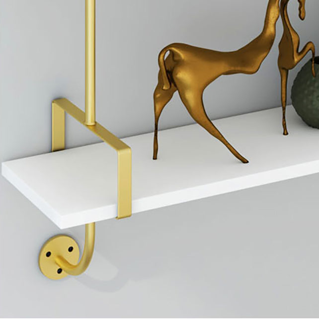 7.87"W Bookshelf Glam Style Wall Mounted Bookcase for Home Office Study Room Clearhalo 'Bookcases' 'Furniture' 'furniture_bookcases' 'kitchen' 'kitchen_bookcases' 'Living Room Furniture' 'Office Furniture' 4844440