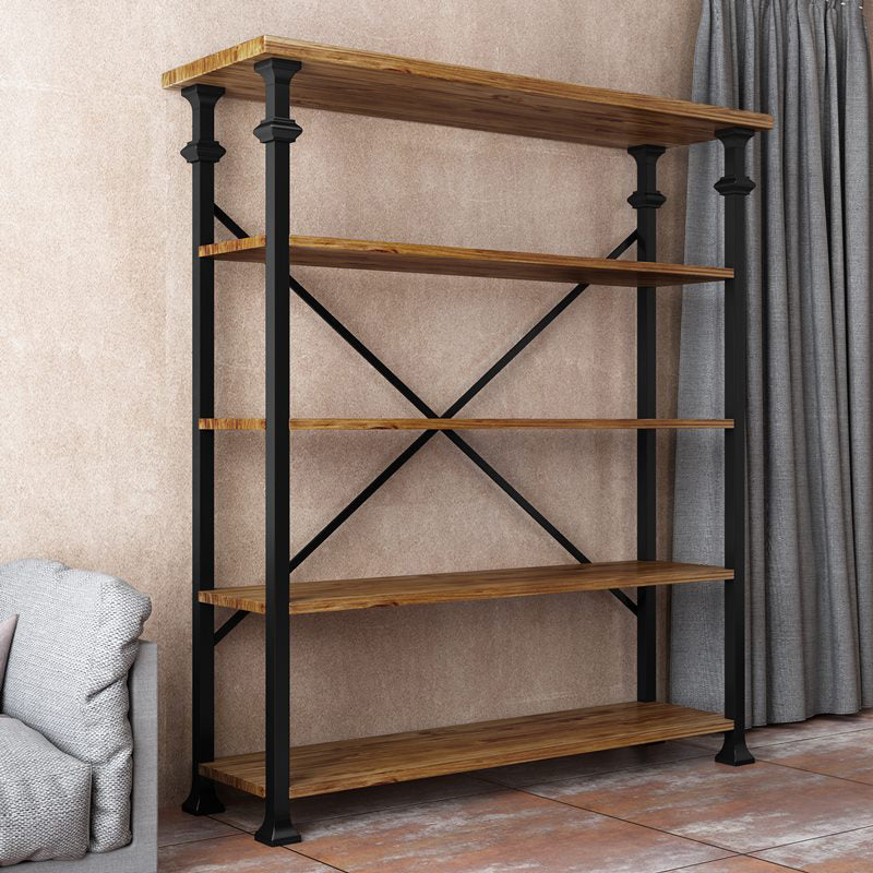 13.78"W Bookcase Industrial Style Open Back Bookcase for Study Room Home Office Clearhalo 'Bookcases' 'furn' 'furn_bookcases' 'Furniture' 'furniture_bookcases' 'kitchen' 'kitchen_bookcases' 'Living Room Furniture' 'Office Furniture' 4844451