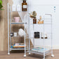 Industrial Iron Etagere Bookshelf Open Vertical Bookshelf with Caster Wheels Clearhalo 'Bookcases' 'furn' 'furn_bookcases' 'Furniture' 'furniture_bookcases' 'kitchen' 'kitchen_bookcases' 'Living Room Furniture' 'Office Furniture' 4844487