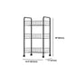 Industrial Iron Etagere Bookshelf Open Vertical Bookshelf with Caster Wheels Clearhalo 'Bookcases' 'furn' 'furn_bookcases' 'Furniture' 'furniture_bookcases' 'kitchen' 'kitchen_bookcases' 'Living Room Furniture' 'Office Furniture' 4844506