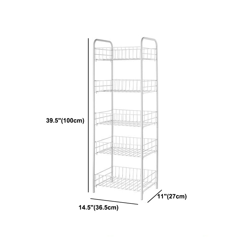 Industrial Iron Etagere Bookshelf Open Vertical Bookshelf with Caster Wheels Clearhalo 'Bookcases' 'furn' 'furn_bookcases' 'Furniture' 'furniture_bookcases' 'kitchen' 'kitchen_bookcases' 'Living Room Furniture' 'Office Furniture' 4844517