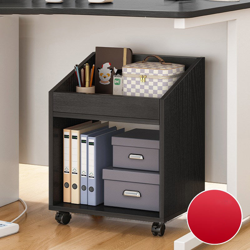 Open Back Bookcase Scandinavian Style Bookshelf for Home Office Study Room 15.7"L x 11.8"W x 21.3"H Black Clearhalo 'Bookcases' 'furn' 'furn_bookcases' 'Furniture' 'furniture_bookcases' 'kitchen' 'kitchen_bookcases' 'Living Room Furniture' 'Office Furniture' 4844562