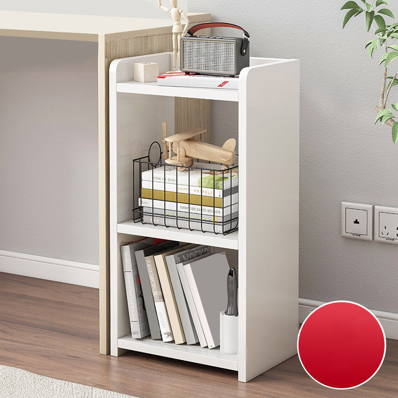 Open Back Bookcase Scandinavian Style Bookshelf for Home Office Study Room 11.8"L x 9.4"W x 25.6"H White Clearhalo 'Bookcases' 'furn' 'furn_bookcases' 'Furniture' 'furniture_bookcases' 'kitchen' 'kitchen_bookcases' 'Living Room Furniture' 'Office Furniture' 4844571