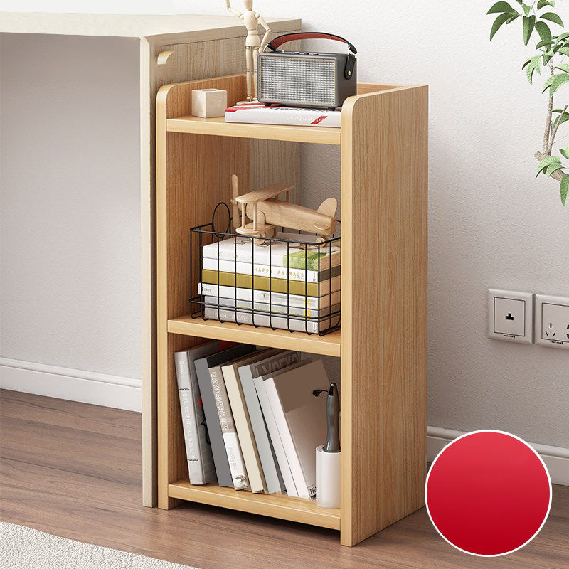 Open Back Bookcase Scandinavian Style Bookshelf for Home Office Study Room 11.8"L x 9.4"W x 25.6"H Natural Clearhalo 'Bookcases' 'furn' 'furn_bookcases' 'Furniture' 'furniture_bookcases' 'kitchen' 'kitchen_bookcases' 'Living Room Furniture' 'Office Furniture' 4844580