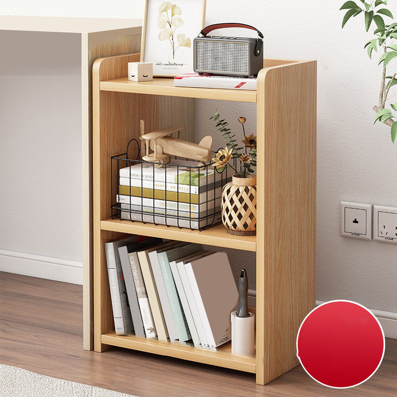 Open Back Bookcase Scandinavian Style Bookshelf for Home Office Study Room 17.7"L x 9.4"W x 25.6"H Natural Clearhalo 'Bookcases' 'furn' 'furn_bookcases' 'Furniture' 'furniture_bookcases' 'kitchen' 'kitchen_bookcases' 'Living Room Furniture' 'Office Furniture' 4844581