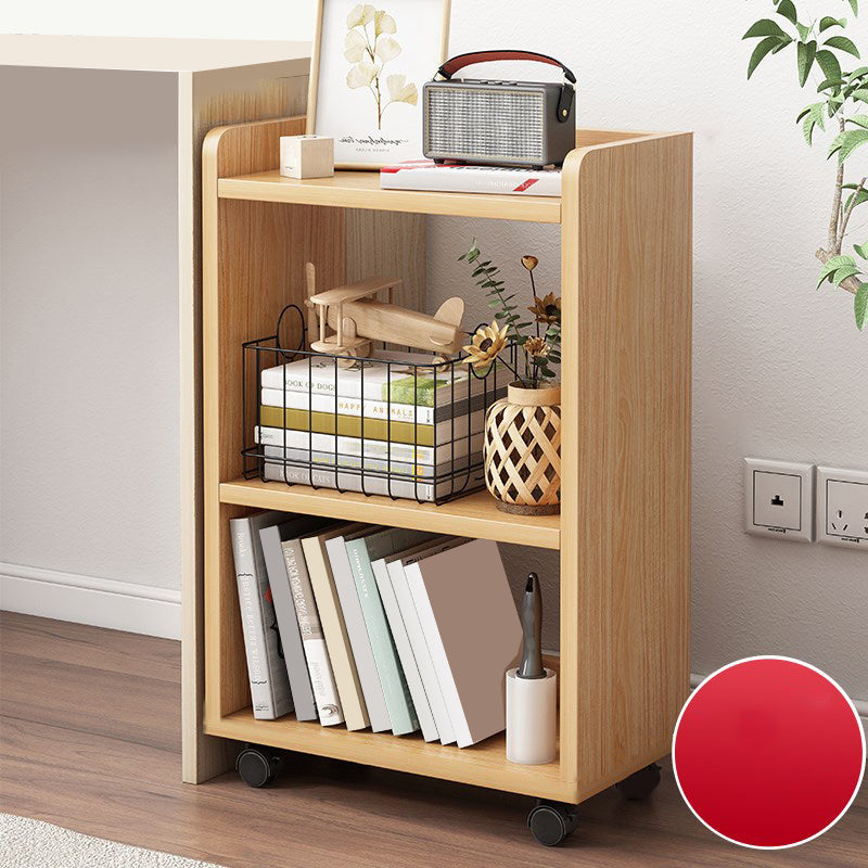 Open Back Bookcase Scandinavian Style Bookshelf for Home Office Study Room 11.8"L x 9.4"W x 26"H Natural Clearhalo 'Bookcases' 'furn' 'furn_bookcases' 'Furniture' 'furniture_bookcases' 'kitchen' 'kitchen_bookcases' 'Living Room Furniture' 'Office Furniture' 4844582