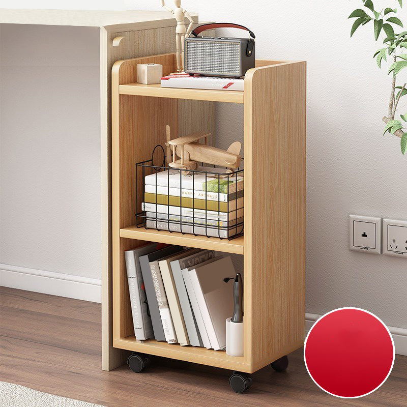 Open Back Bookcase Scandinavian Style Bookshelf for Home Office Study Room 17.7"L x 9.4"W x 26"H Natural Clearhalo 'Bookcases' 'furn' 'furn_bookcases' 'Furniture' 'furniture_bookcases' 'kitchen' 'kitchen_bookcases' 'Living Room Furniture' 'Office Furniture' 4844583