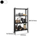 Industrial Folding Etagere Bookshelf Metal Open Bookshelf with Caster Wheels Clearhalo 'Bookcases' 'furn' 'furn_bookcases' 'Furniture' 'furniture_bookcases' 'kitchen' 'kitchen_bookcases' 'Living Room Furniture' 'Office Furniture' 4844653