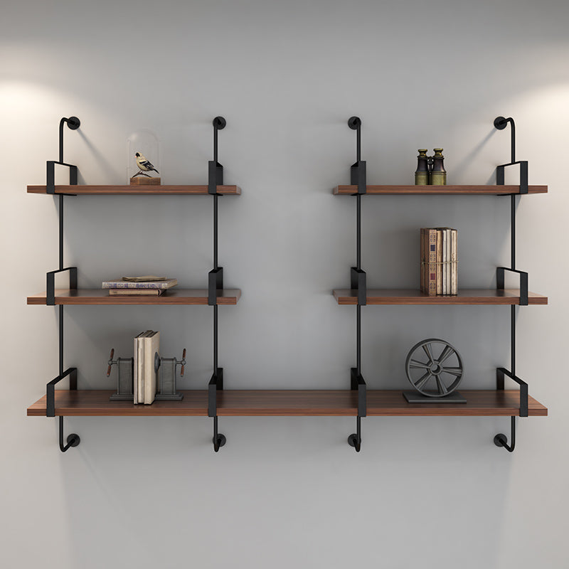 Metal Bookshelf Industrial Style Wall Mounted Bookcase for Home Office Clearhalo 'Bookcases' 'furn' 'furn_bookcases' 'Furniture' 'furniture_bookcases' 'kitchen' 'kitchen_bookcases' 'Living Room Furniture' 'Office Furniture' 4844661