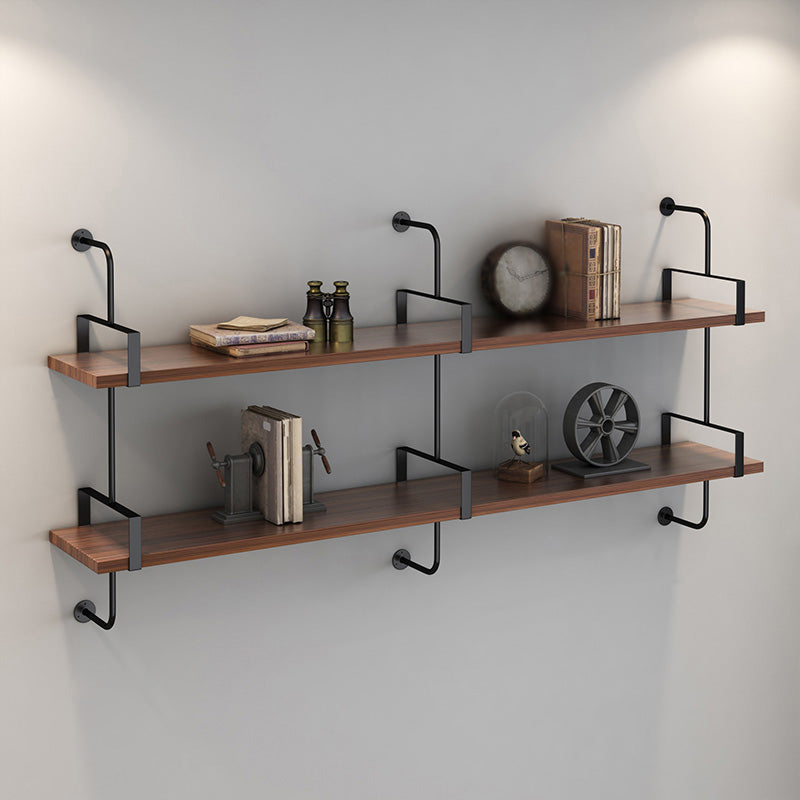 Metal Bookshelf Industrial Style Wall Mounted Bookcase for Home Office Clearhalo 'Bookcases' 'furn' 'furn_bookcases' 'Furniture' 'furniture_bookcases' 'kitchen' 'kitchen_bookcases' 'Living Room Furniture' 'Office Furniture' 4844663
