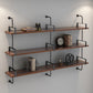 Metal Bookshelf Industrial Style Wall Mounted Bookcase for Home Office Clearhalo 'Bookcases' 'furn' 'furn_bookcases' 'Furniture' 'furniture_bookcases' 'kitchen' 'kitchen_bookcases' 'Living Room Furniture' 'Office Furniture' 4844664