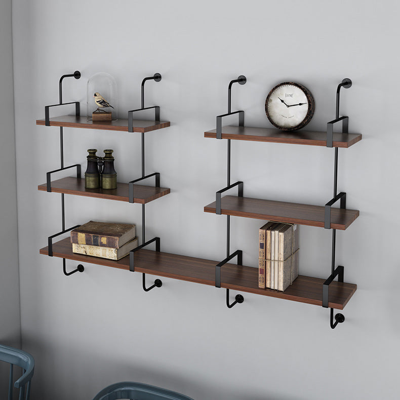 Metal Bookshelf Industrial Style Wall Mounted Bookcase for Home Office Clearhalo 'Bookcases' 'furn' 'furn_bookcases' 'Furniture' 'furniture_bookcases' 'kitchen' 'kitchen_bookcases' 'Living Room Furniture' 'Office Furniture' 4844666